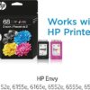HP 68 Black/Tri-Color Ink Cartridges (2-Pack) | Works Envy 6100e, 6500e Series | Eligible for Instant Ink